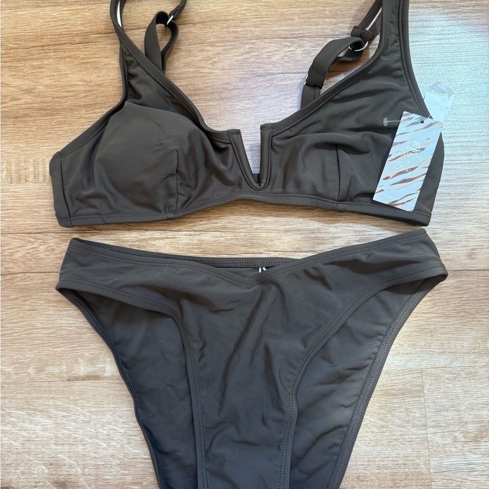 Brown Bikini Set